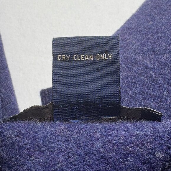 NEWTON TRADING Women Lambswool Sweater Sz 1X Blue Button Front Pockets 22-6 - Picture 8 of 12